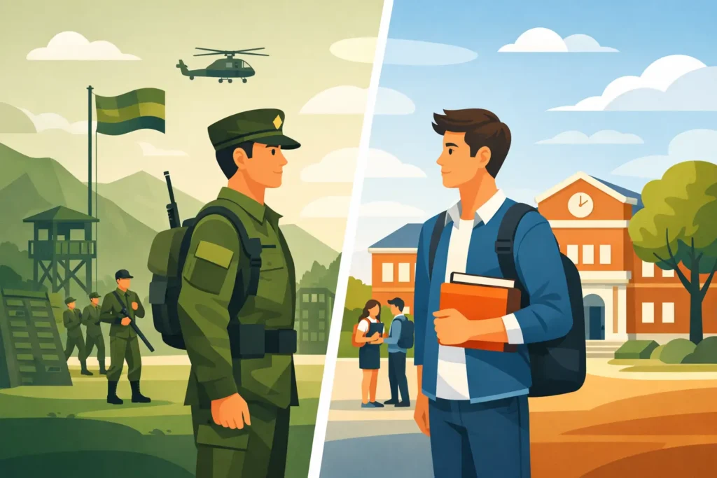 ¿Bachillerato militarizado vs tradicional?