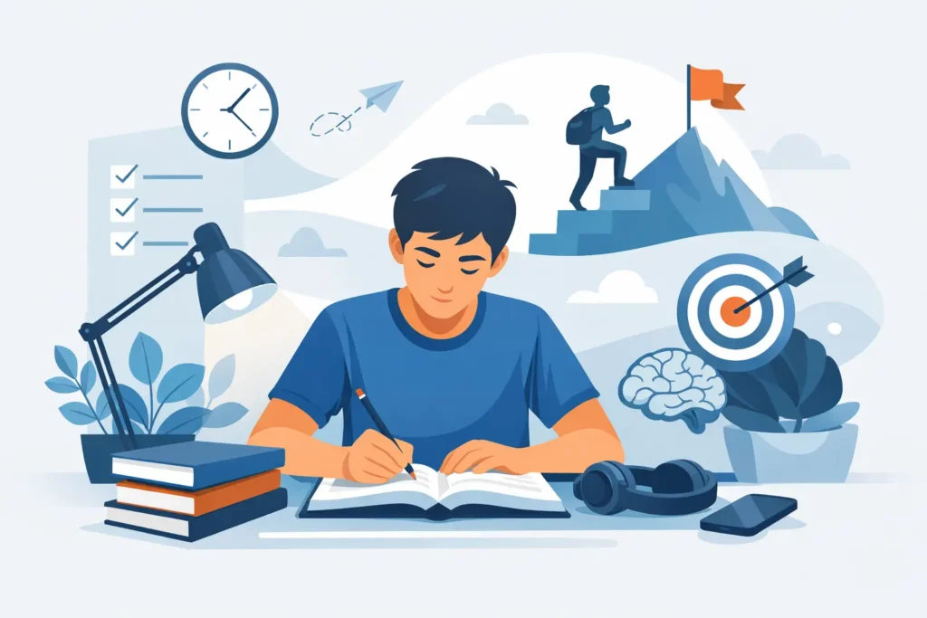 Hábitos de estudio adolescentes con disciplina
