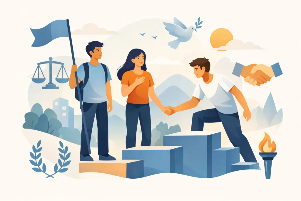 Valores cívicos juveniles para formar carácter